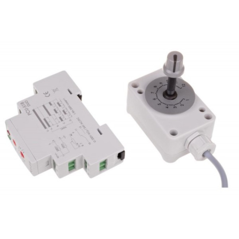 Электронное реле времени F&F PCU-518DUO 195-253В AC/21-27В AC/DC 8А