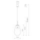Підвісний світильник, люстра Nowodvorski 8672 Pear M E27 1x25W IP20 прозорий