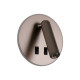 Бра, настенный светильник Italux WL-53742-1-CF Furla LED 1x8W 3000K 516Lm IP20 коричневый