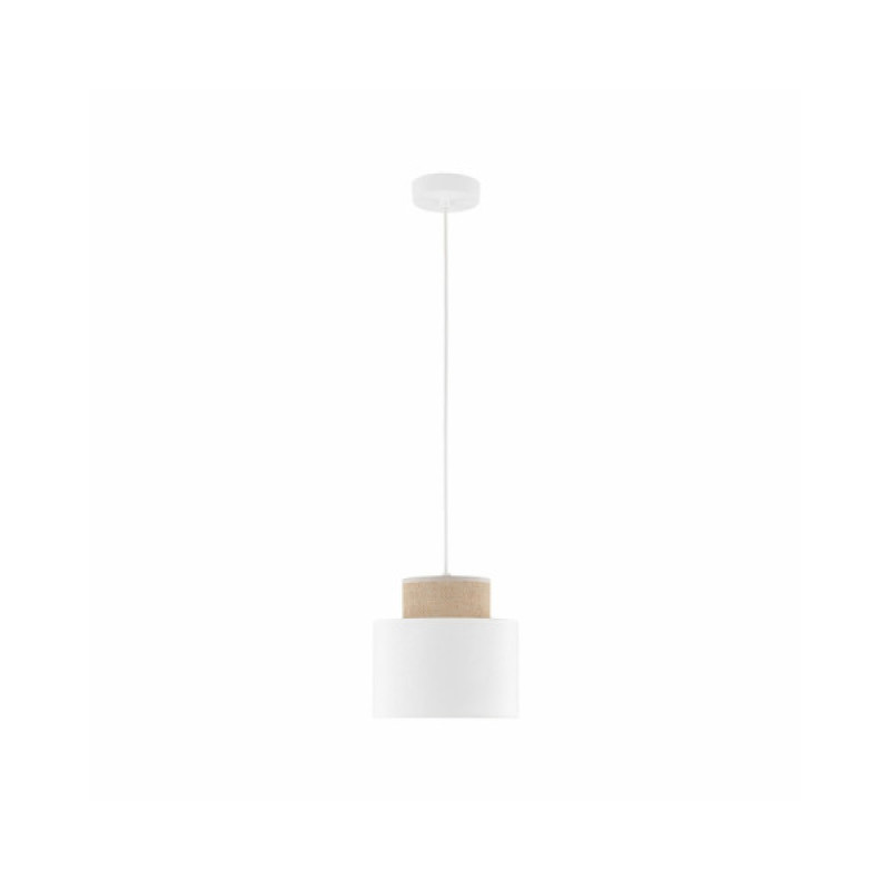 Підвісний світильник, люстра Tk Lighting 10078 Duo Juta E27 1x15W IP20 Білий