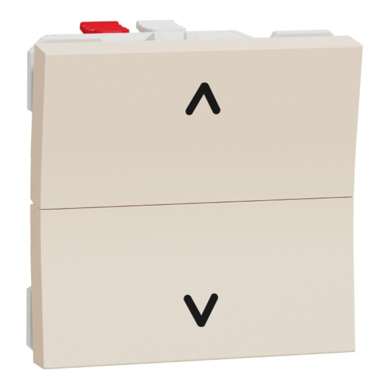 Выключатель для жалюзи Schneider Electric Unica New NU320744 2-х клавишный 6А 2м бежевая