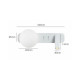 Бра, настінний світильник Kloodi WA-MERRY 310 Merry G9+Led 2x3W 3000K IP20 Wh