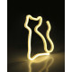 Бра, настенный светильник Goldlux 327093 Neon Cat LED 1x3W IP20 белый