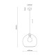 Подвесной светильник, люстра TK Lighting 2742 Cubus E27 1x15W IP20 золотой