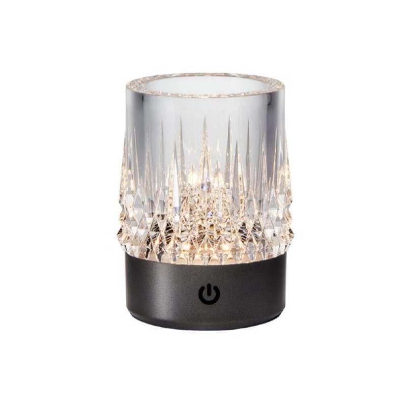 Настільна лампа Zuma Line 5905316667716 Crystal LED 1x1W 3000K 110Lm IP20 чорна