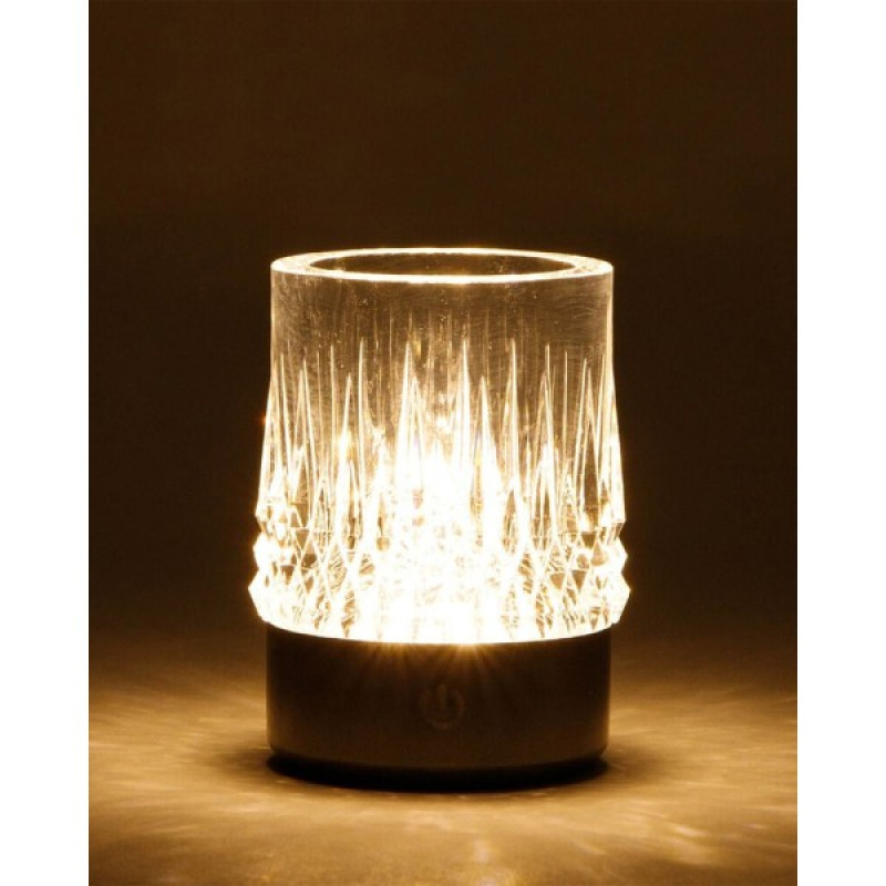 Настільна лампа Zuma Line 5905316667716 Crystal LED 1x1W 3000K 110Lm IP20 чорна
