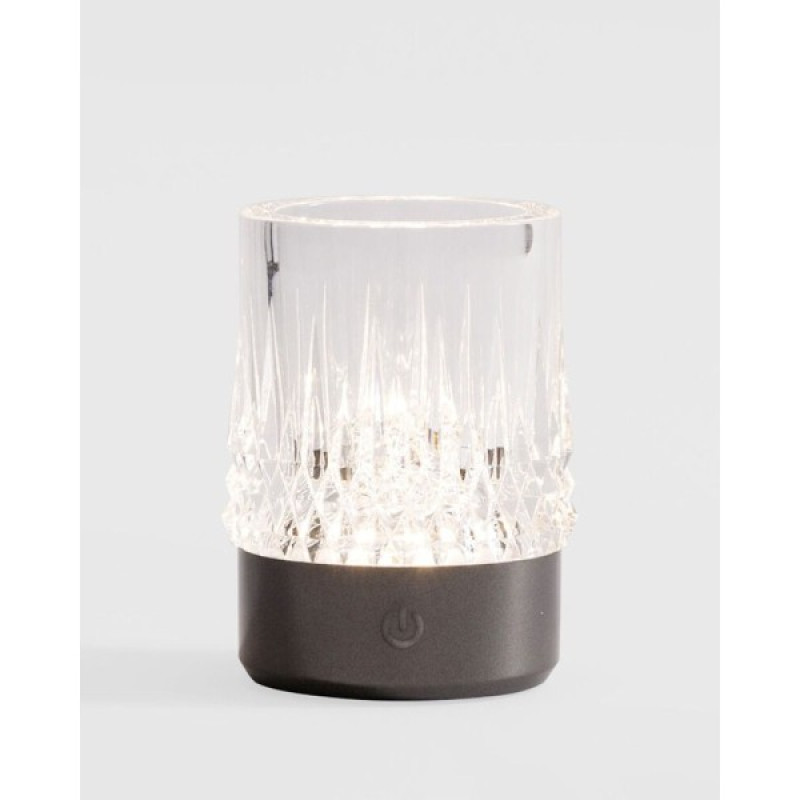 Настільна лампа Zuma Line 5905316667716 Crystal LED 1x1W 3000K 110Lm IP20 чорна