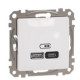 Розетка USB Schneider Electric Sedna Design & Elements A+C 3A 45Вт біла SDD111404