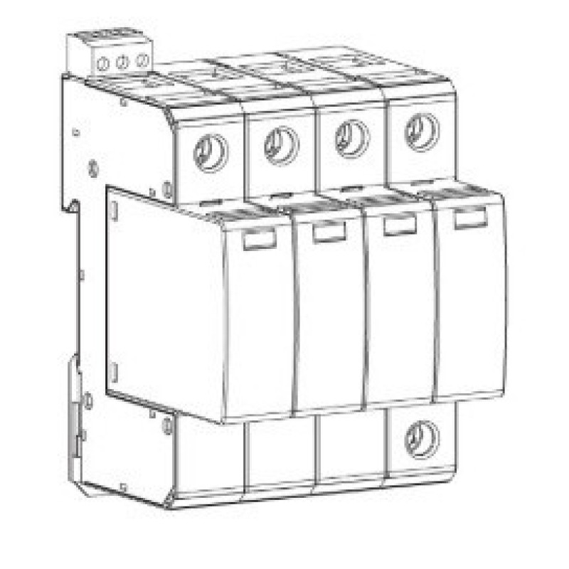 Обмежувач перенапруги ETI 002440403 ETITEC C T2 275/20 (3+1) 4p
