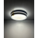 Люстра із пультом світлодіодна, стельовий світильник Goldlux 328847 Arletta LED 1x48W 3000K/4000K/6000K 5200Lm IP44 сіра