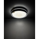 Люстра із пультом світлодіодна, стельовий світильник Goldlux 328847 Arletta LED 1x48W 3000K/4000K/6000K 5200Lm IP44 сіра