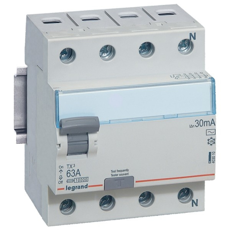 УЗО Legrand (403010) TX3 3P+N 63A 30мА AC
