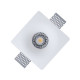 Гіпсовий точковий врізний світильник Kloodi KD-GIPS SQ120 H45 GU10 1x10W IP20 Wh