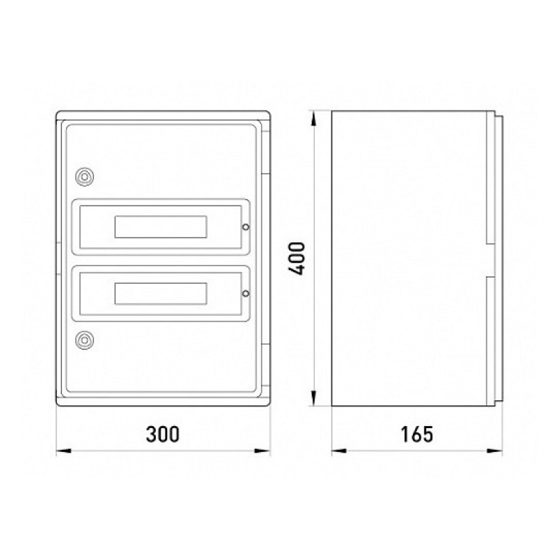 Шкаф ударопрочный e.plbox.300.400.165.24m.blank E.Next