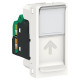 Одинарна комп'ютерна розетка Schneider Electric NU341018 RJ45 cat.5e UTP із полем для напису 1М (біла)