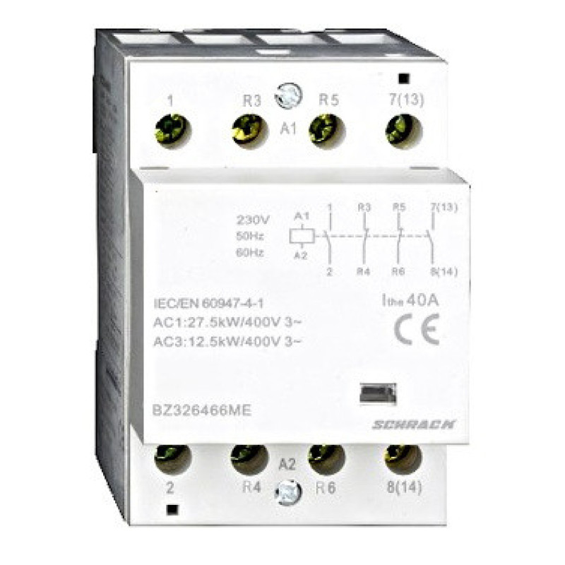 Контактор 40А 2НО+2НЗ 230В AC Schrack