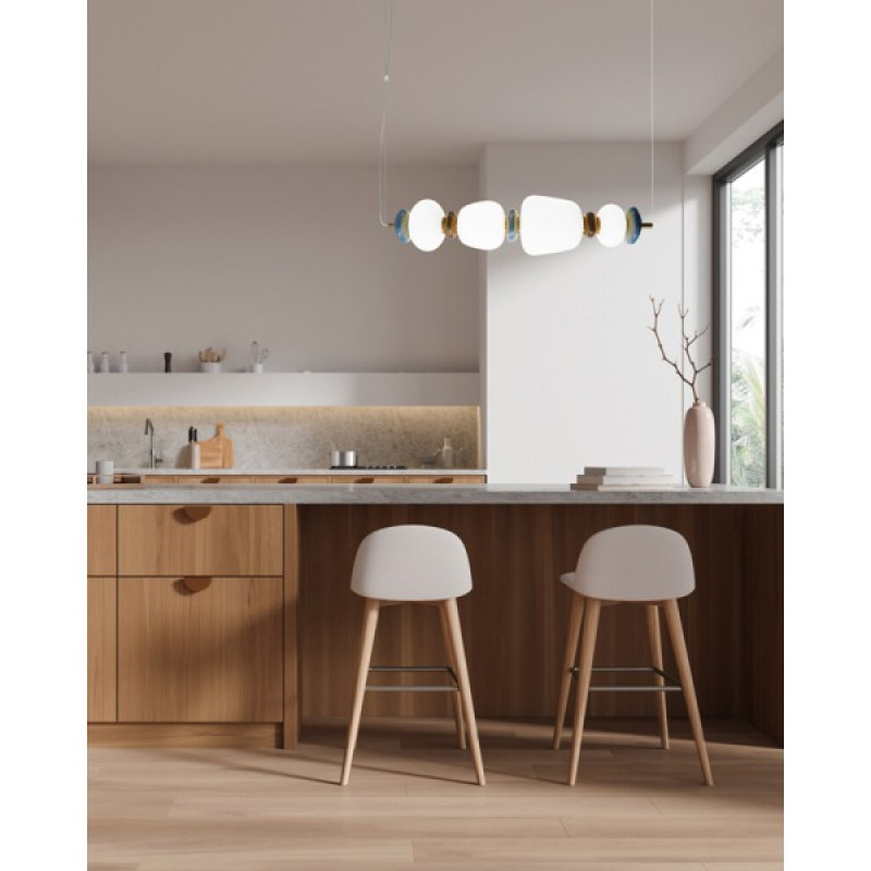 Підвісний світильник, люстра Italux PND-94981-4A-GD Evans LED 1x22W 3000K 2660Lm IP20 золотий