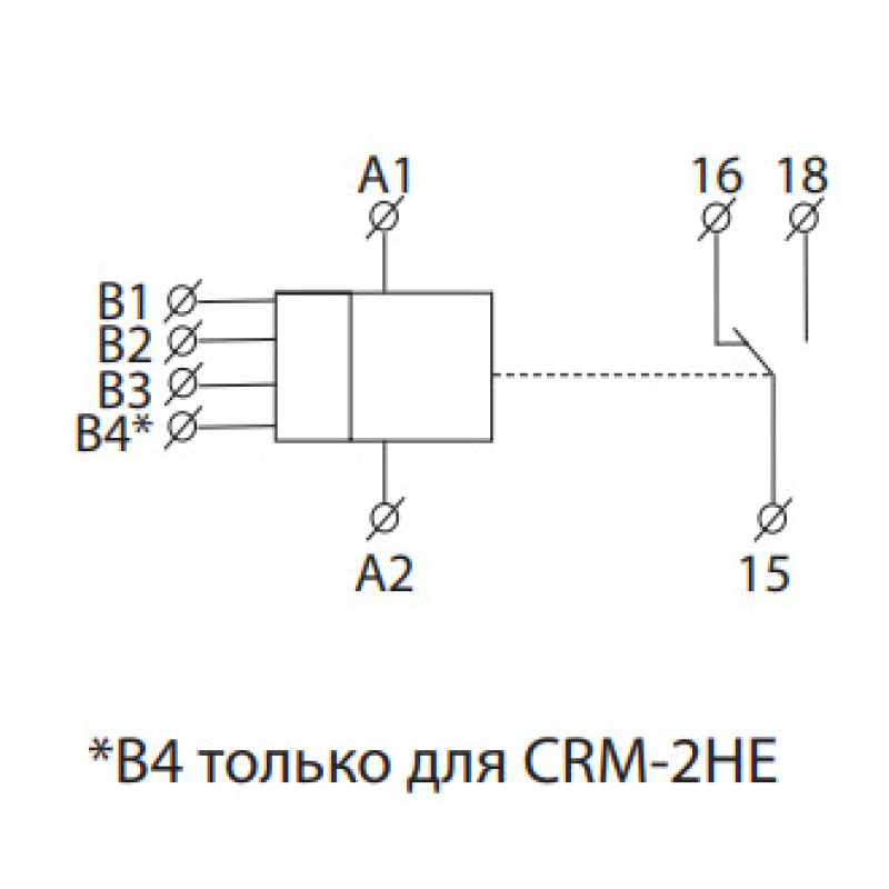 Реле времени с двумя внешними потенциометрами Elko-Ep CRM-2HE/UNI AC/DC 12-240В
