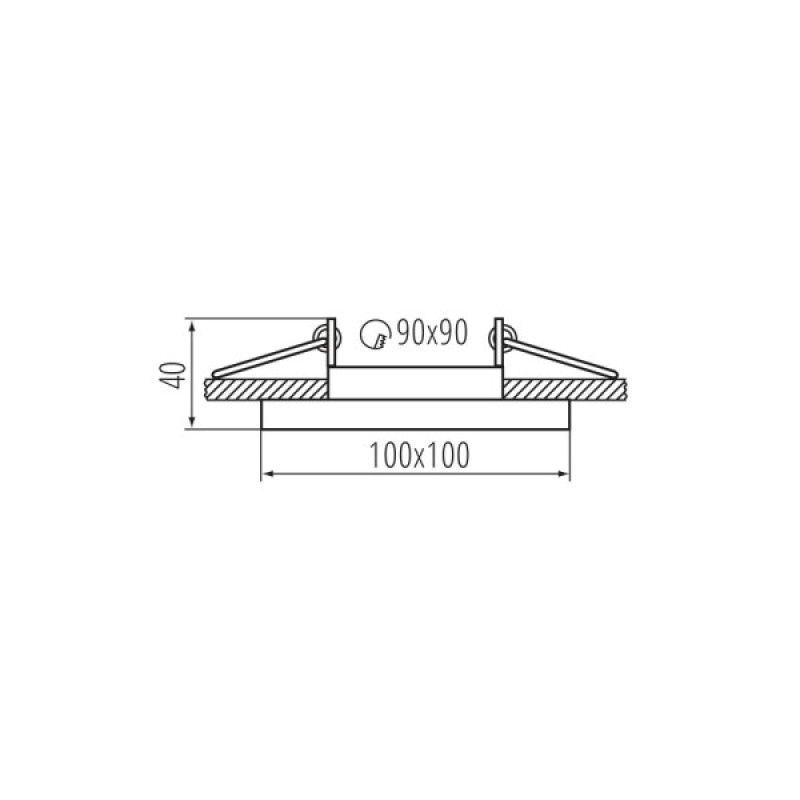 Кільце точкового світильника Kanlux 38365 ARET 1x10W IP20 чорне