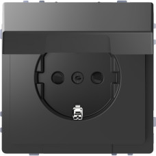 Розетка Schneider Electric D-Life MTN2310-6034 с з/к и крышкой антрацит