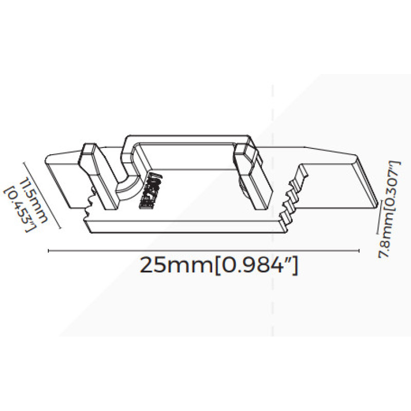 Комплект окончаний COLORS для профиля BE2507 (EC-BE2507FBH)