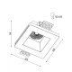 Точечный светильник Kloodi KD-GIPS SQ120 H60 GU10 1x10W IP20 Wh