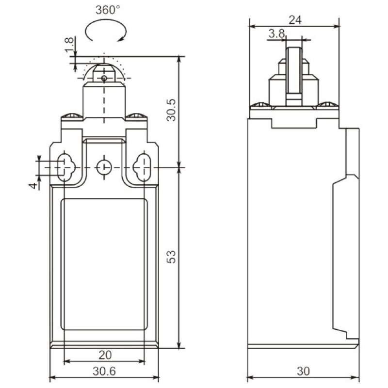 Кінцевий вимикач Promfactor FLS15M21P65