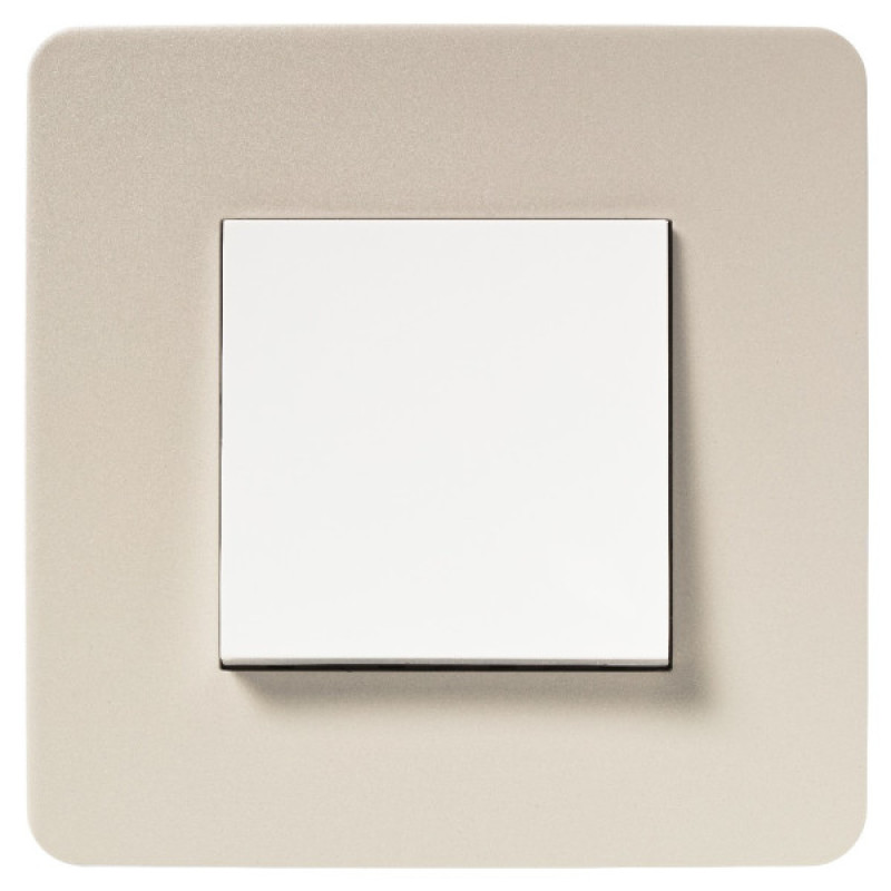 Однопостовая рамка Schneider Electric NU280224 (шампань/белый)
