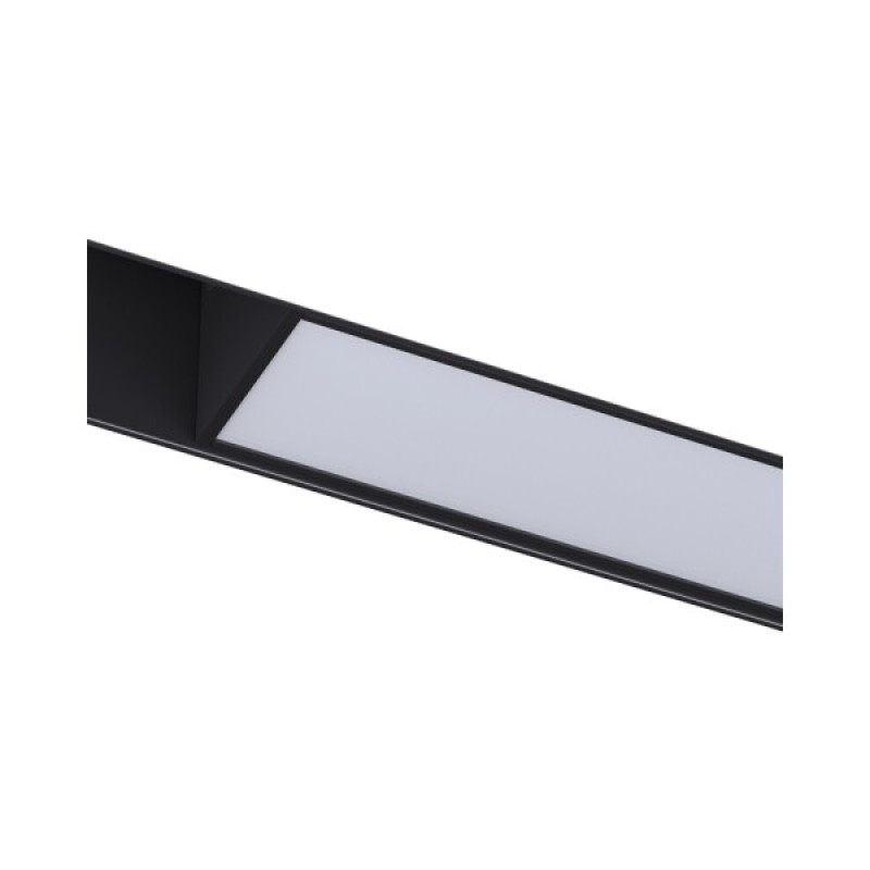 Магнітний трековий світильник Kloodi KDMG-LINE600 PC 24W 4K BK LED 1920Lm IP20 чорний