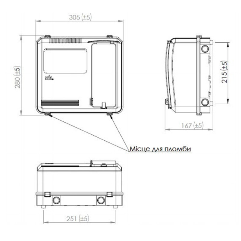 Ящик для электросчетчиков NIK DOT 3.1 IP54
