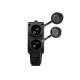Колодка Violux каучук настенная 2-ная без заземления с крышкой IP44 ( 930700 )