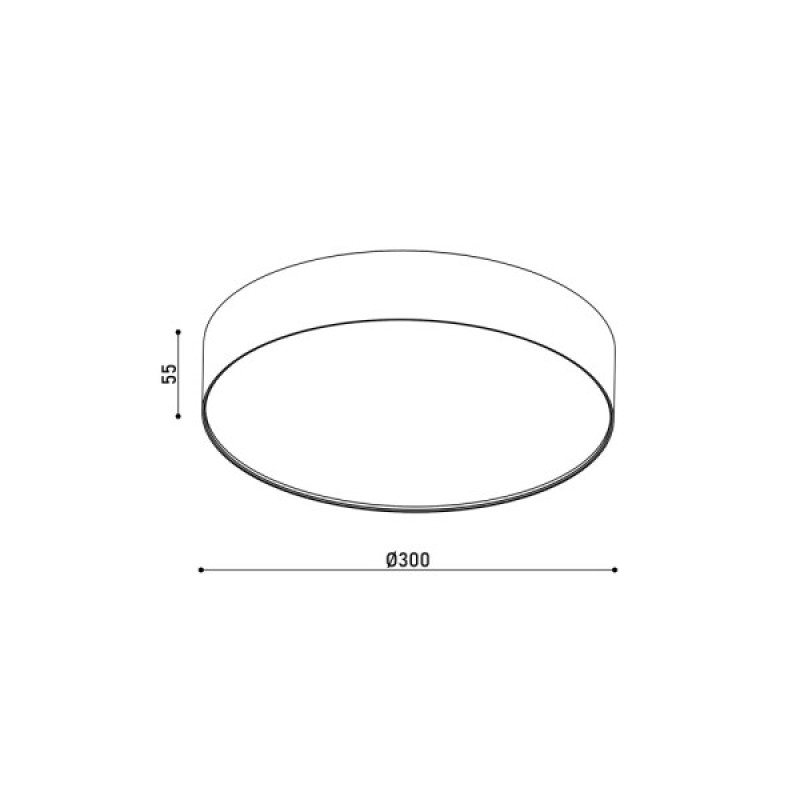 Потолочный светильник Kloodi KD-MONZA300 36W 3К WH LED 3600Lm IP44 белый