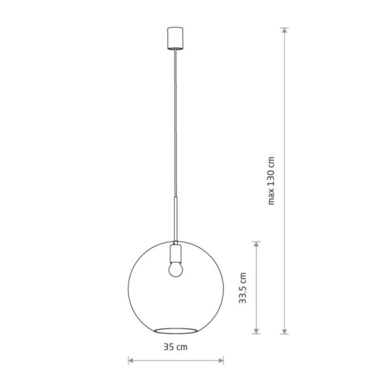 Подвесной светильник, люстра Nowodvorski 7846 Sphere XL E27 1x25W IP20 черный