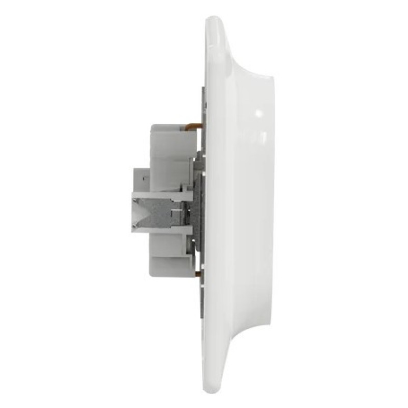 Двойная розетка Schneider Electric Sedna Design с заземлением и шторками белая SDD311221