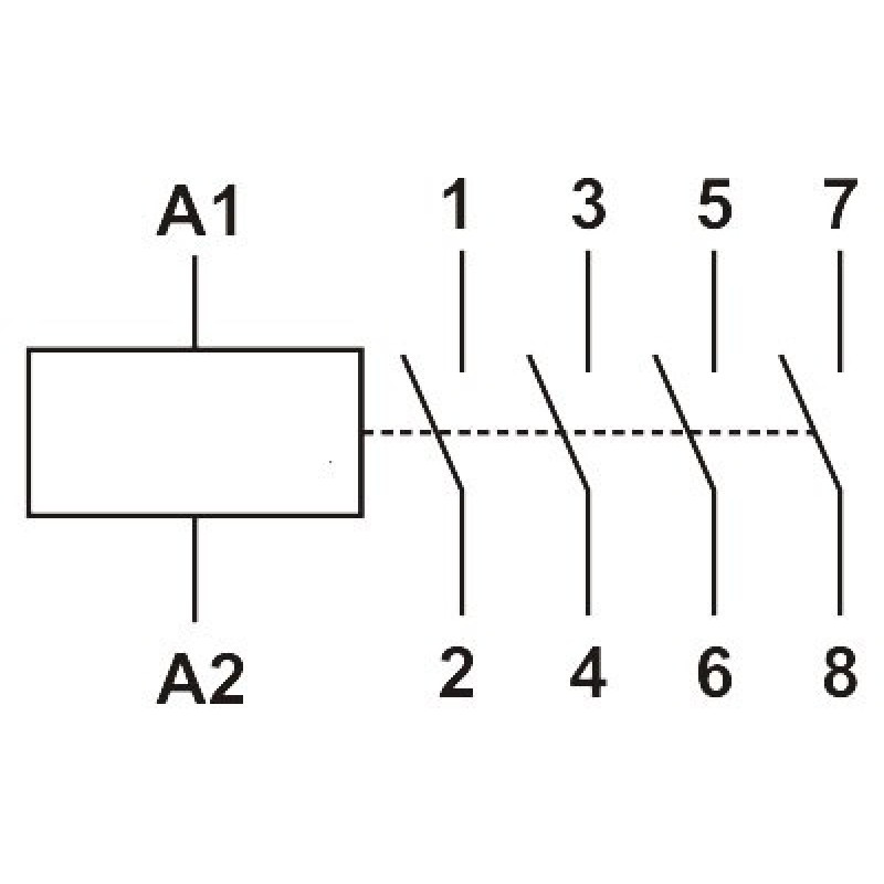 Магнітний пускач Promfactor MCF3 40A 4NO 24В (MCF34040024)