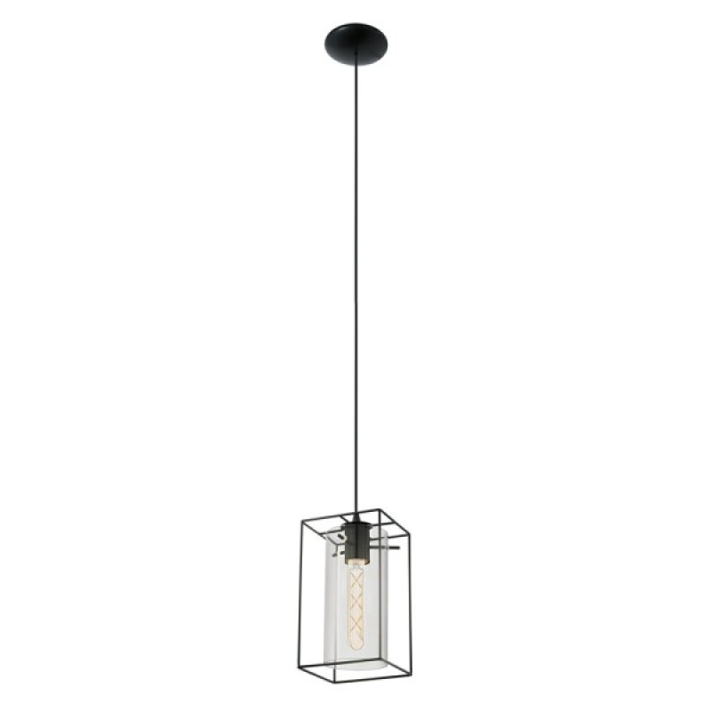 Подвесной светильник, люстра Eglo 49495 Loncino 1x60W IP20 черный