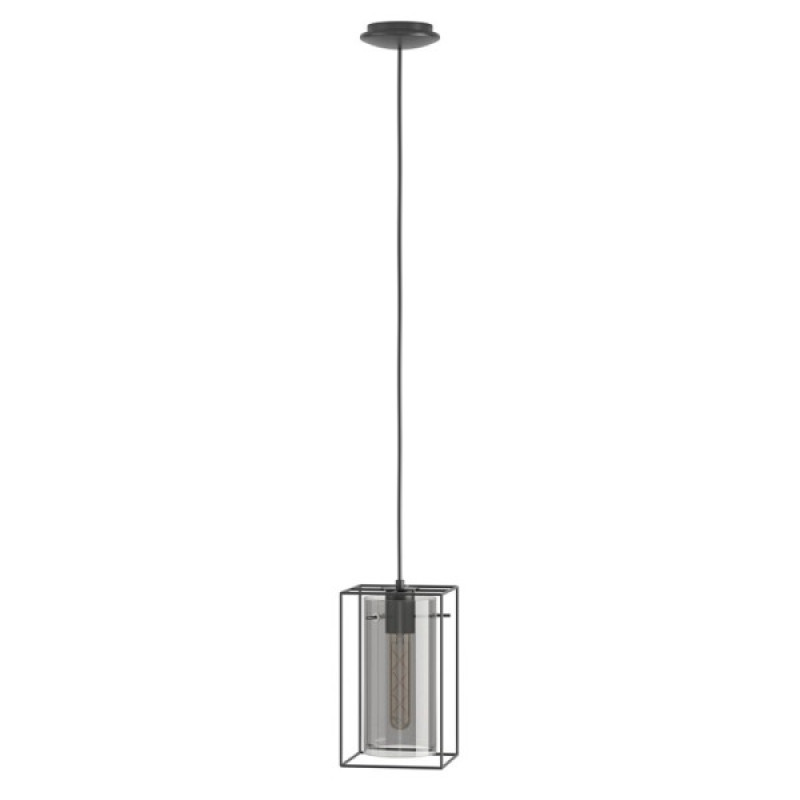 Подвесной светильник, люстра Eglo 49495 Loncino 1x60W IP20 черный