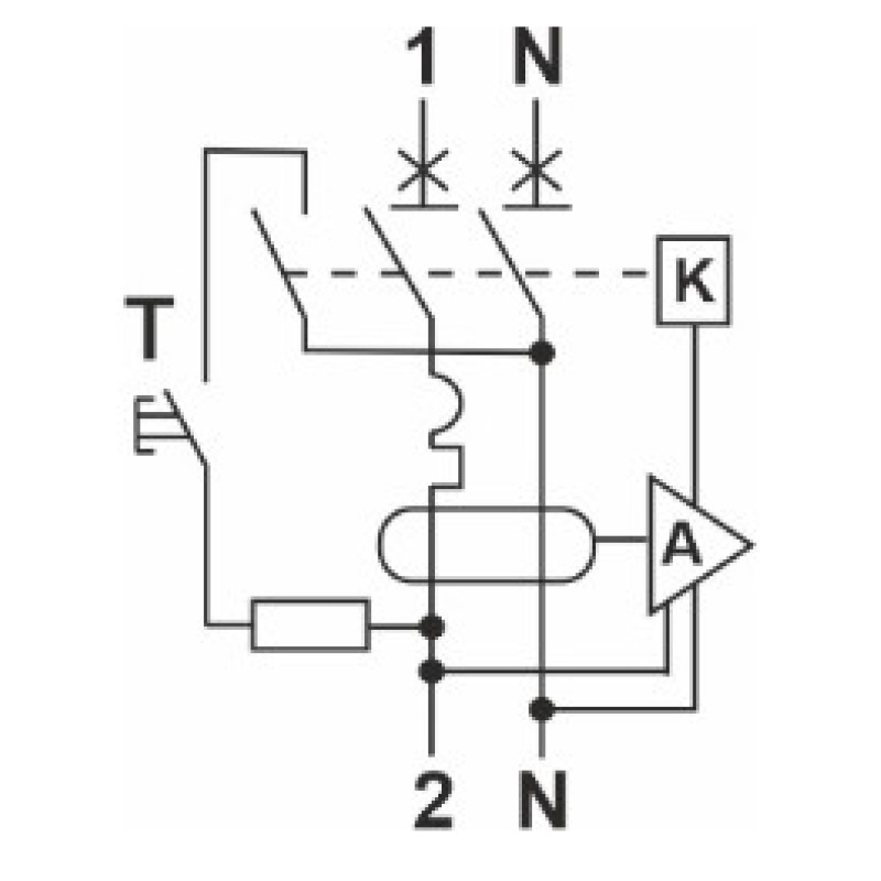 Автомат захисного відключення Promfactor FAP1-AC "C" 25А/0,03A 2P 6кА (FAP01C25030AC)