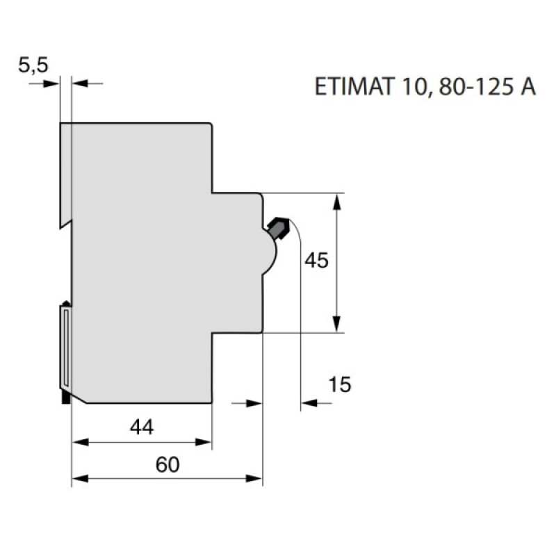 Автоматичний вимикач ETI 002133731 ETIMAT 10 2р C 80А (20 kA)