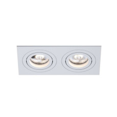 Точечный светильник Kloodi KD-BASE SQ92x175 GU10 WH 2x10W IP20 белый