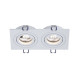 Точковий світильник Kloodi KD-BASE SQ92x175 GU10 2x10W IP20 Wh