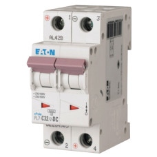 Автоматический выключатель Eaton PL7-C32/2-DC 500В DC 32А C