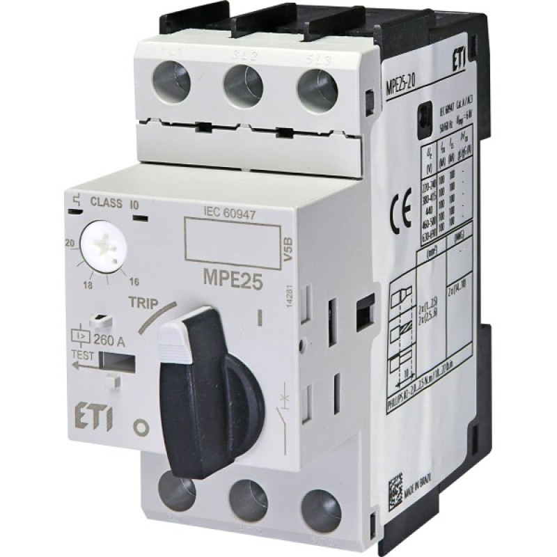 Автомат защиты двигателя ETI 004648012 MPE25-20