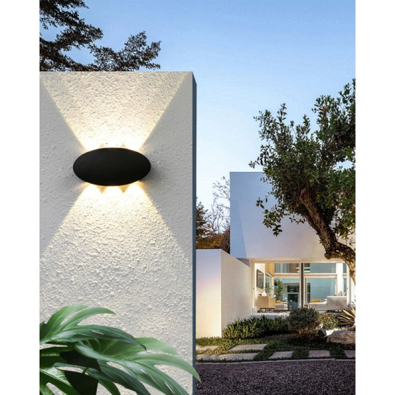 Уличный светильник Italux OWL-55034-BK Pontas LED 1x6W 3000K 430Lm IP54 черный