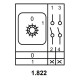 Пакетний перемикач Аско-Укрем ПКП Е9 1.822 A0110010009 (1-0 2 полюси)