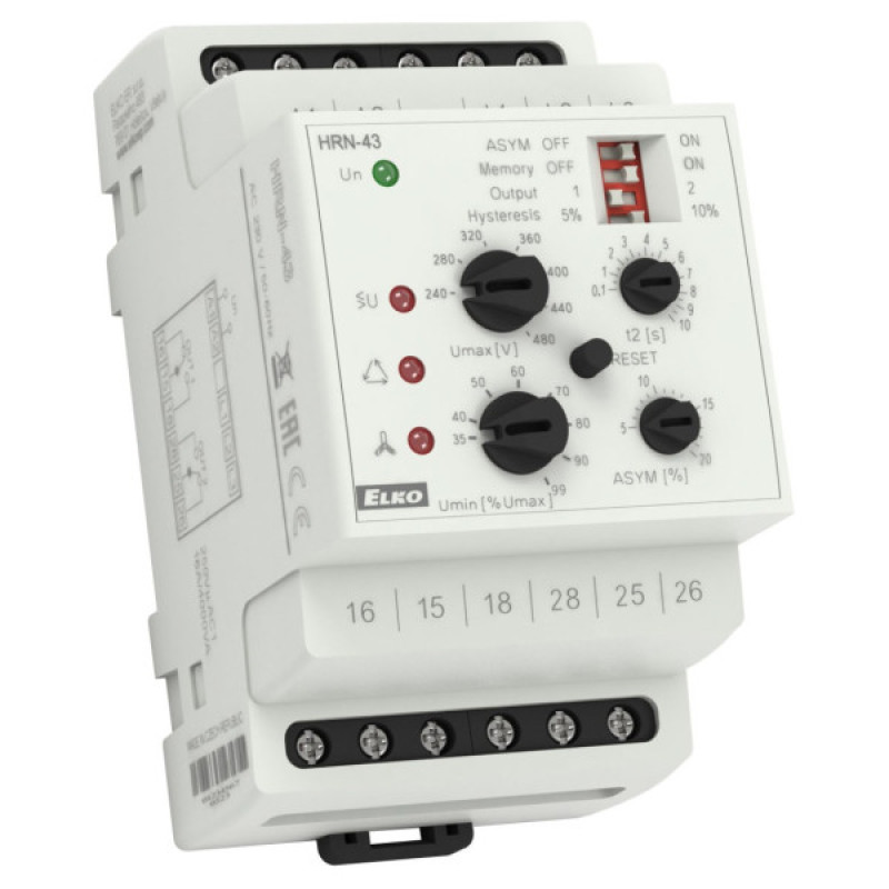 Реле контроля фаз HRN-43/400V