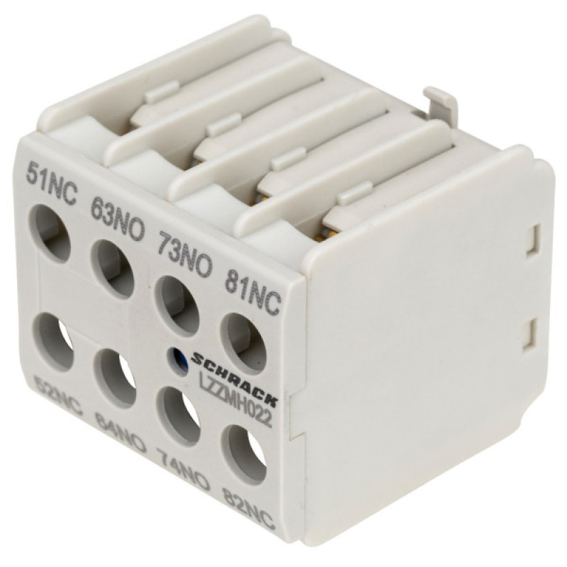 Фронтальный дополнительный контакт Schrack LZZMH022 2НО+2НЗ для Cubico Mini