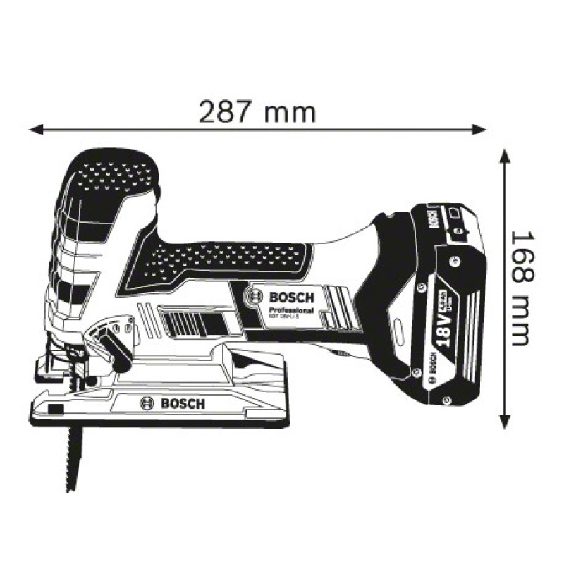 Аккумуляторный лобзик Bosch GST 18 V-LI S