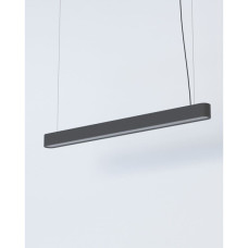 Подвесной светильник, люстра Nowodvorski 7535 Soft LED T8LED 1x16W 3000K 2300Lm IP20 графитовый