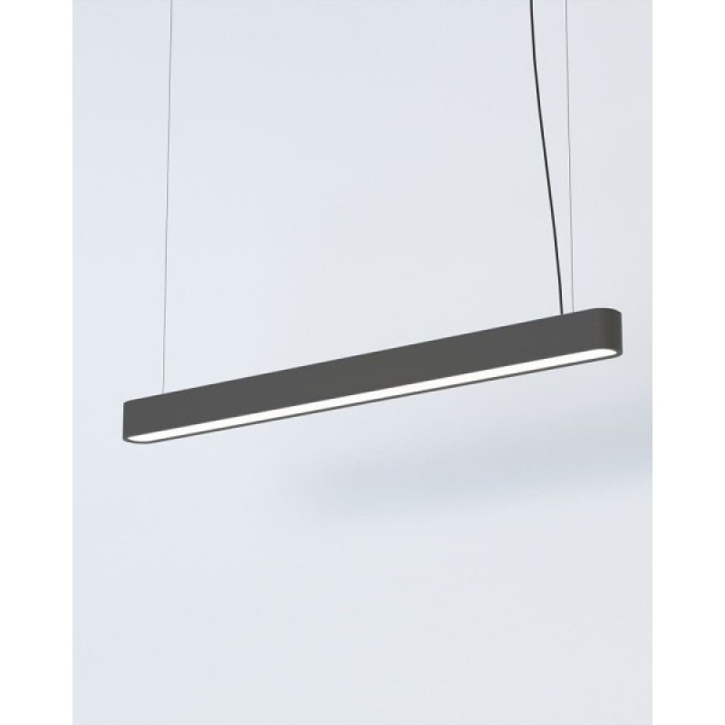 Подвесной светильник, люстра Nowodvorski 7535 Soft LED T8LED 1x16W 3000K 2300Lm IP20 графитовый